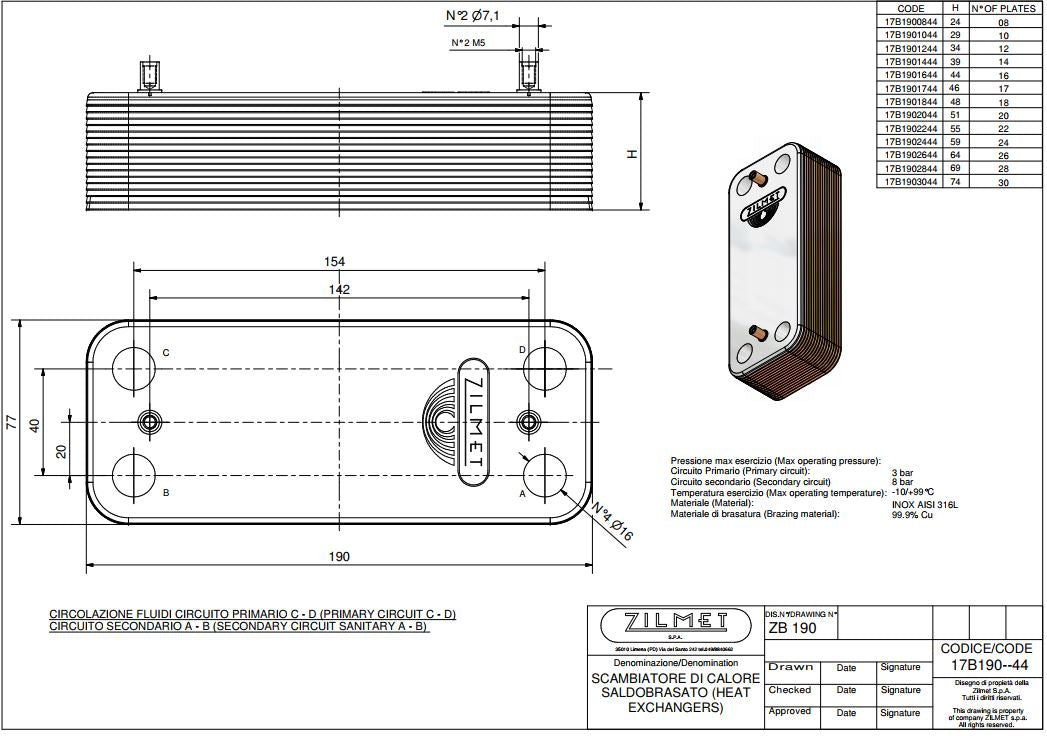 SCAMBIATORE SECONDARIO ARISTON NUOVO MTS 12 PIASTRE 65104333 LISCIO