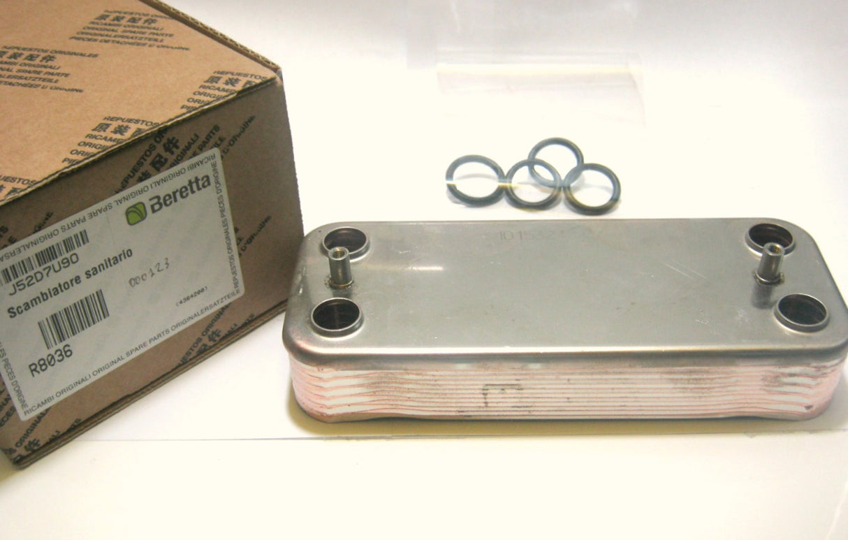 Scambiatore sanitario secondario Beretta 12 piastre R8036