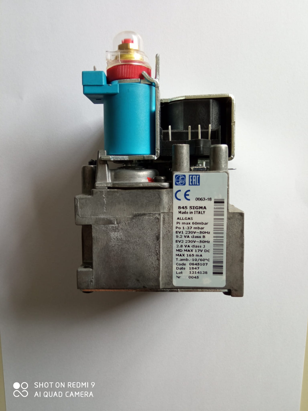 VALVOLA GAS SIT SIGMA 845020 ARISTON 0845020 compatibile 845107 65104254