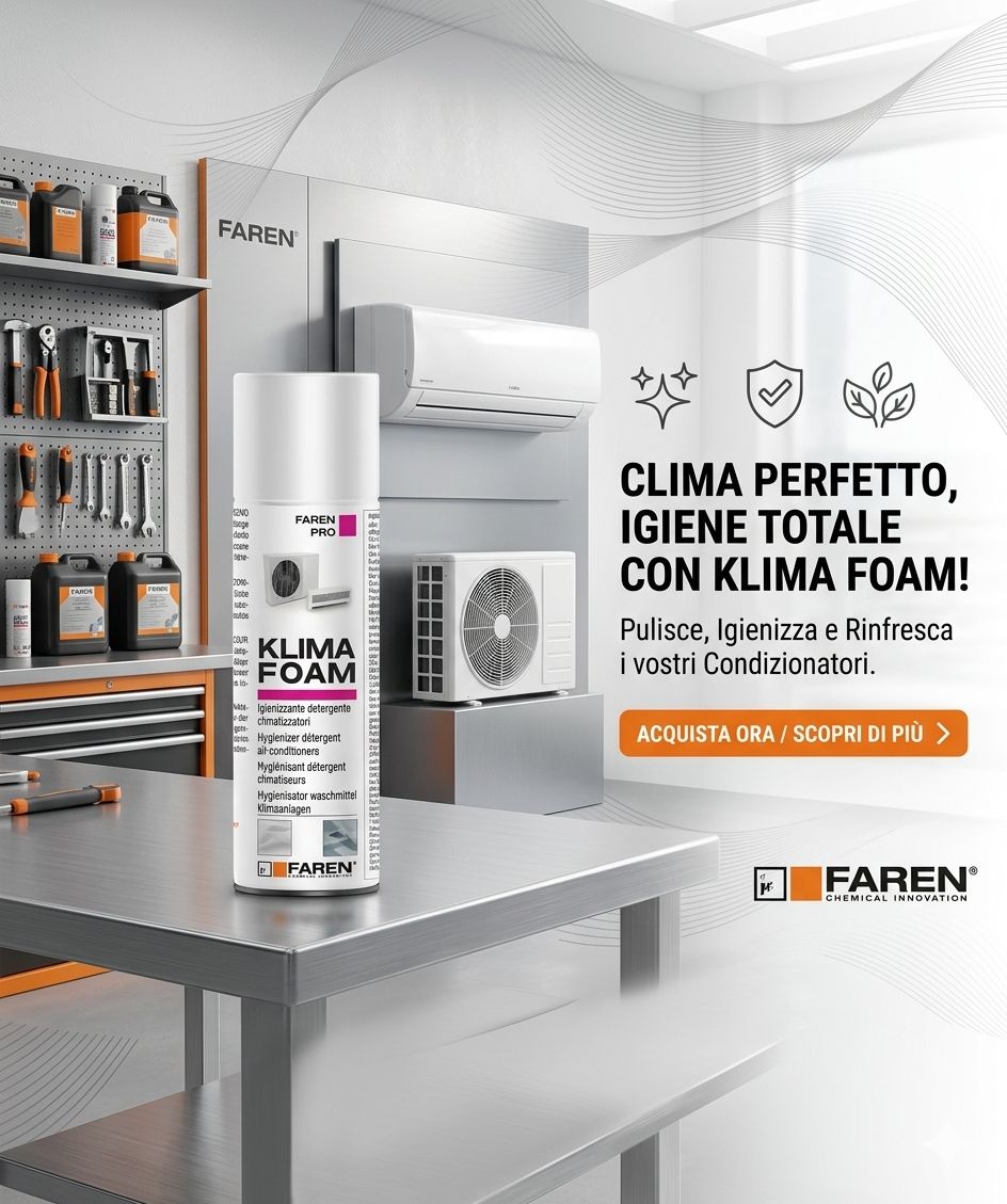 IGIENIZZANTE DETERGENTE SCHIUMOGENO CLIMATIZZATORI KLIMA FOAM 400 ML