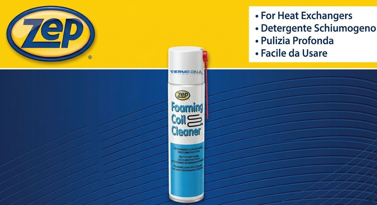 ZEP DETERGENTE PULITORE SCHIUMOGENO CLIMATIZZATORI FOAMING COIL CLEANER 800 ML