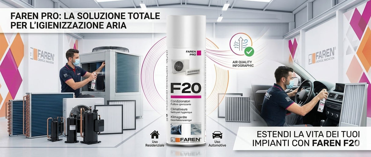 PULITORE SPRAY IGIENIZZANTE CONDIZIONATORI F20 400 ML