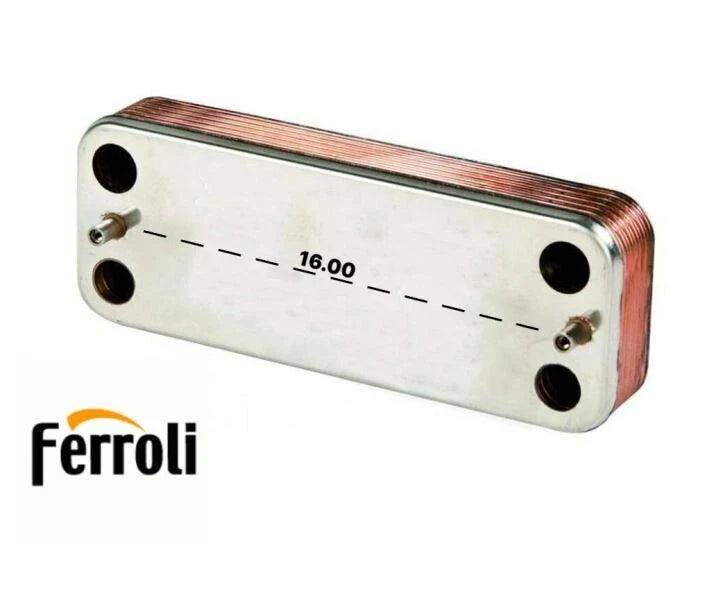 FERROLI 3980001351 EX 3980001350 3980I000 39442520 SCAMBIATORE ACQUA 12 PIASTRE