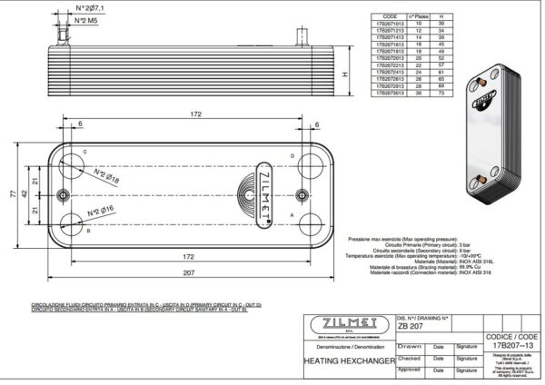 SCAMBIATORE CALDAIA SECONDARIO HERMANN SAUNIER DUVAL CODICE S1005800 SEMIATEK 17B2071213 - immagine 2